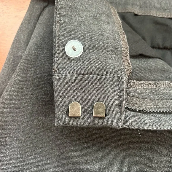 Loft Charcoal gray four pocket Women's Cropped Pants size 8 - Picture 9 of 16